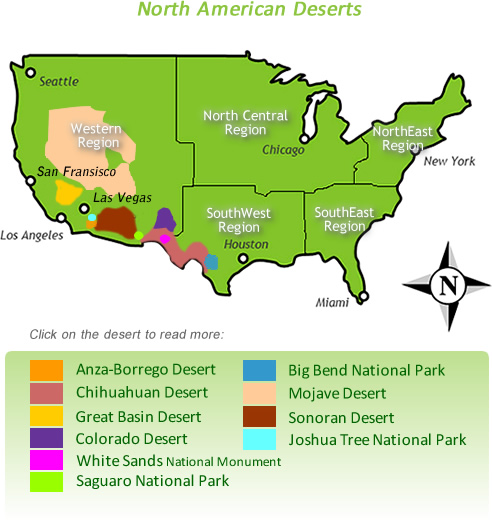United States Desert Map - Winna Kamillah